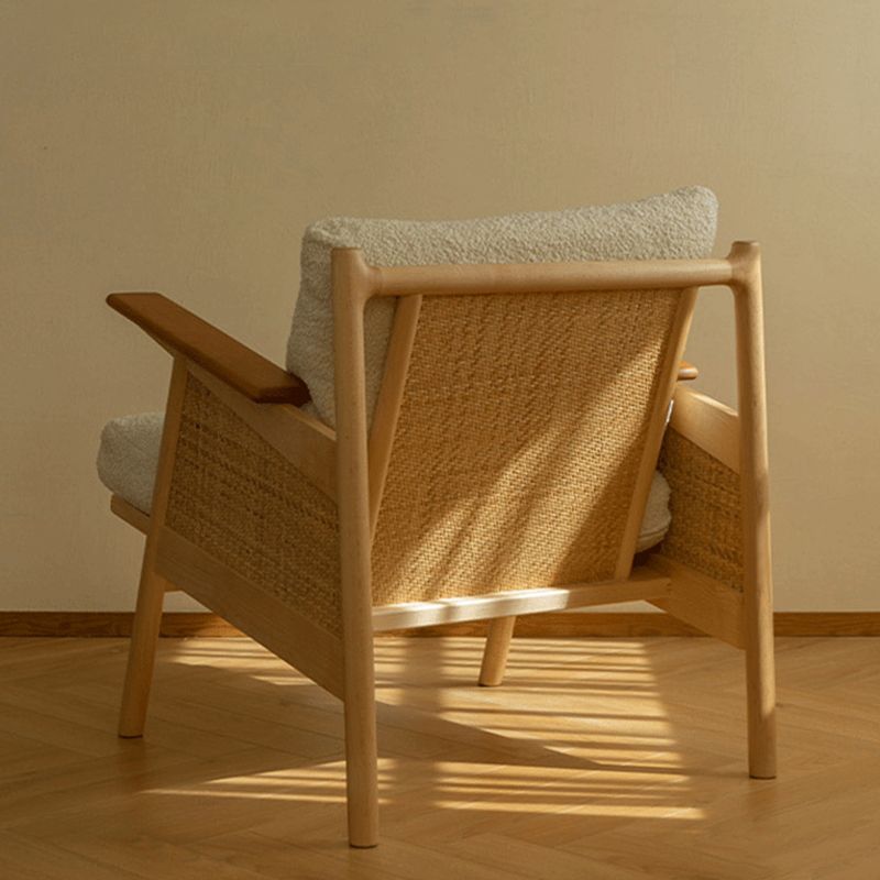 Recessed Arms Included Chair 30.51" Wide Solid Wood Frame Armchair Clearhalo 'Accent Chairs' 'accent_chairs' 'Chairs & Seating' 'furn' 'furn_accent_chairs' 'Furniture' 'Living Room Furniture' 1200x1200_a6b4bfa7-e954-4cd9-854b-158e9ee7084b