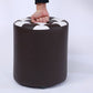 Color Block Ottoman Faux Leather Stain Resistant Cylinder Shape Pouf Ottoman Clearhalo 'furn' 'furn_ottomans_poufs' 'Furniture' 'Living Room Furniture' 'Ottomans & Poufs' 'ottomans_poufs' 1200x1200_a6b4ed0e-e43d-41da-9220-5e472640381f