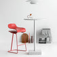 Contemporary Footrest Low Back Barstool Plastic Matte Finish Coffee Shop Stool Clearhalo 'Bar Furniture' 'Bar Stools' 'bar_stools' 'furn' 'furn_bar_stools' 'Furniture' 'furniture_bar_stools' 'Kitchen & Dining Furniture' 1200x1200_a6b4ef24-59b0-4be0-a76d-ed168c73efc0