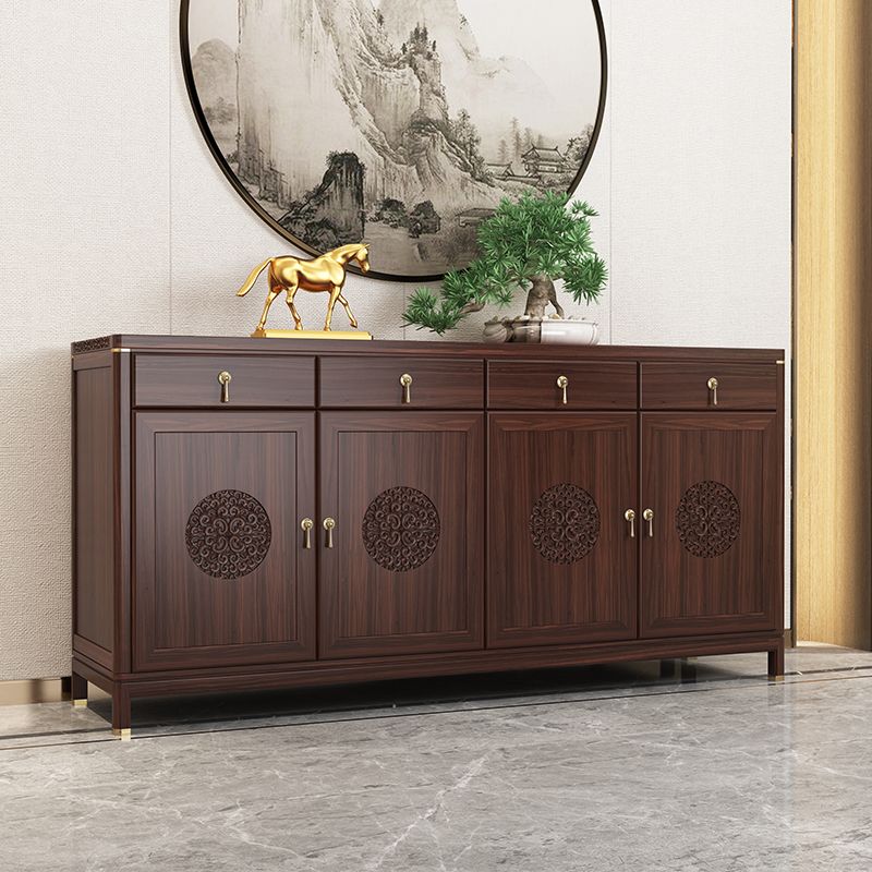 Modern Buffet Table Solid Wood Buffet Stand with Doors for Dining Room Clearhalo 'buffet_sideboard' 'Buffets & Sideboards' 'furn' 'furn_buffet_sideboard' 'Furniture' 'Kitchen & Dining Furniture' 1200x1200_a6b52bb8-dc4e-4a17-aeec-5a9b2b2c093d