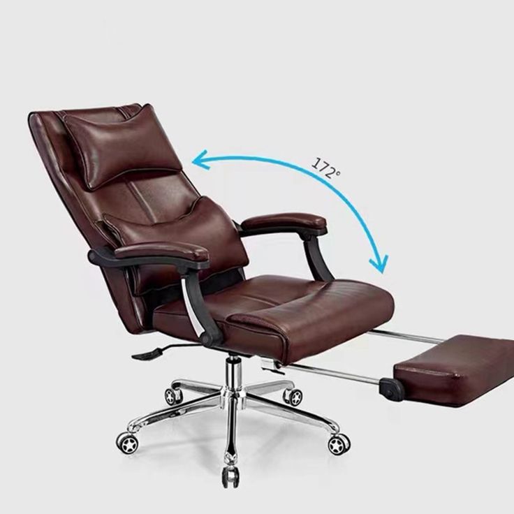 Contemporary Office Chair Tilt Mechanism Footrest Pillow Included Executive Chair Clearhalo 'furn' 'furn_office_chair' 'Furniture' 'Office Chairs' 'Office Furniture' 'office_chair' 1200x1200_a6b7173d-0392-42e8-83f7-fe0533b40f8c