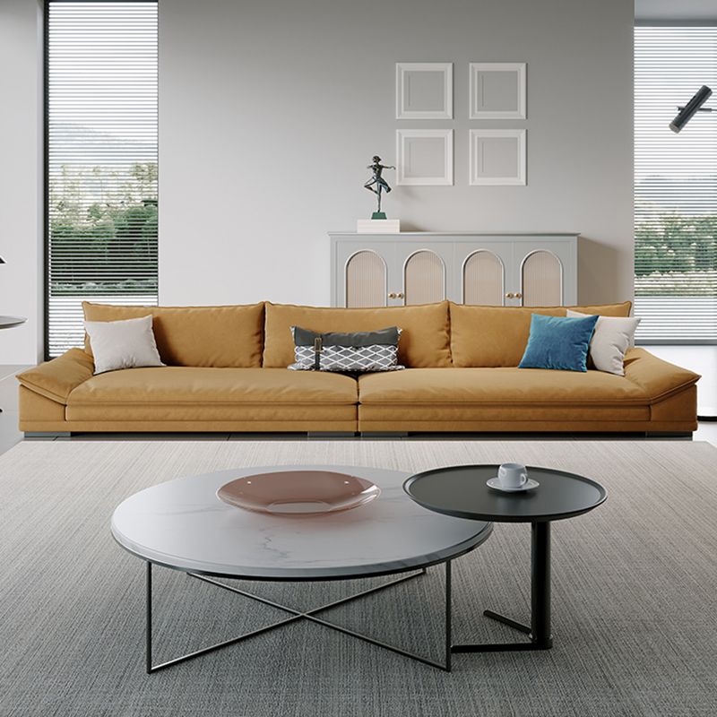 Stationary Living Room Standard Cushions Yellow Contemporary Seating