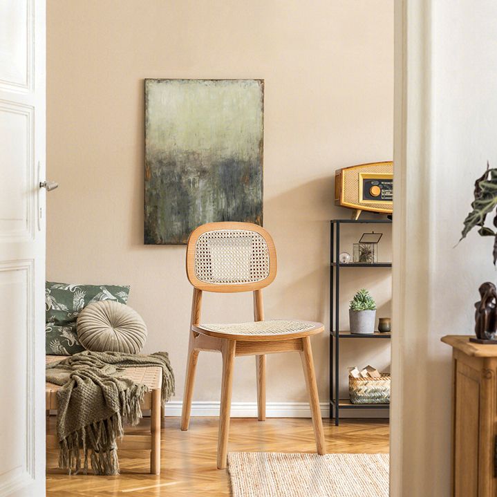 Silla lateral de comedor abierta