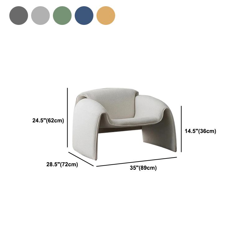 28.35 "brede Scandinavische stijl Single Sofa stoel fluwelen tankstoel