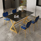 Metal Traditional Luxury Rectangular Dining Table Sintered Stone Table with Trestle Clearhalo ' dining_table' 'Dining Tables & Seating' 'Dining Tables' 'furn' 'furn_dining_table' 'Furniture' 'furniture_dining_table' 'Kitchen & Dining Furniture' 'kitchen&dining_furn' 'kitchen' 'kitchen_dining_table' 1200x1200_a6bf6554-880f-4355-9f74-454b3af364c6