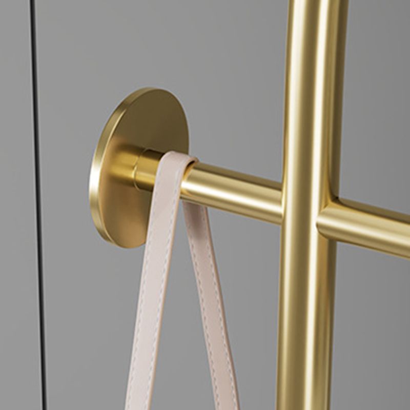 Metal Entryway Kit Industrial Hall Tree with Hanging Rail Free Standing Coat Rack Clearhalo 'Entry & Mudroom Furniture' 'furn' 'furn_hall_tree_coat_racks' 'Furniture' 'Hall Trees & Coat Racks' 'hall_tree_coat_racks' 1200x1200_a6bf74cf-b64f-4a25-a1d6-f08316074967