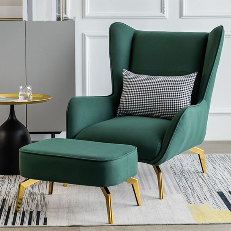 Vaste kleur wijd uitlopende wapenstoel Basis vierpoten stoel voor woonkamer/slaapkamer