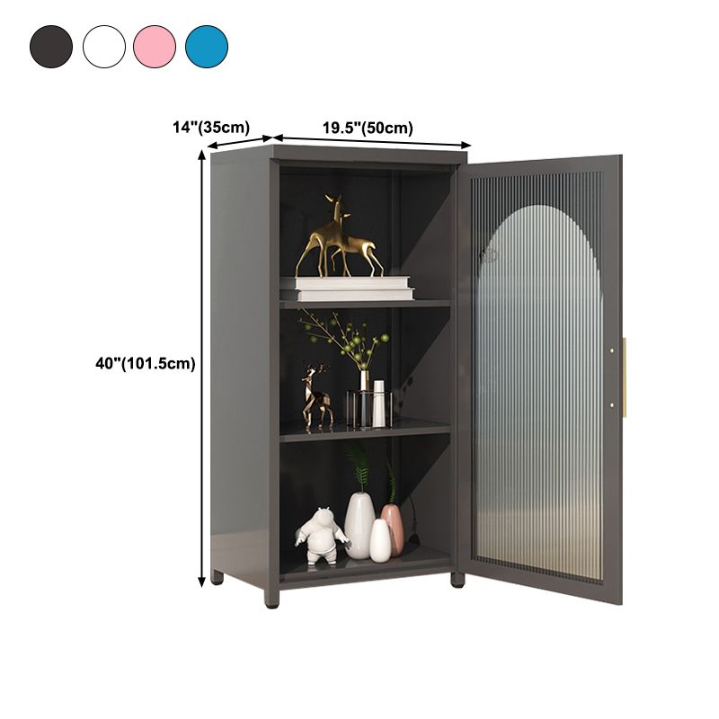 39.96"H Bookshelf Scandinavian Bookcase for Home Office with Door Clearhalo 'Bookcases' 'furn' 'furn_bookcases' 'Furniture' 'Office Furniture' 1200x1200_a6c4f493-61f4-4d33-bf33-d98c6a1d38cd