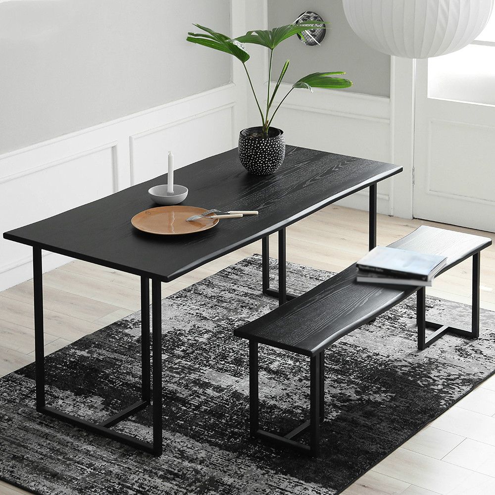 Industrial Style Home Pine Dining Table Rectangle Shape Table with Double Pedestal Clearhalo ' dining_table' 'Dining Tables & Seating' 'Dining Tables' 'furn' 'furn_dining_table' 'Furniture' 'furniture_dining_table' 'Kitchen & Dining Furniture' 'kitchen&dining_furn' 'kitchen' 'kitchen_dining_table' 1200x1200_a6c587cd-cda6-4221-be2d-fc3ab3a7a6c1