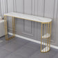 Nordic Glam Style Bar Table 42-inch Height Metal Base Bistro Table for Dining Room Clearhalo 'Bar Furniture' 'Bar Tables' 'bar_tables' 'furn' 'furn_bar_tables' 'Furniture' 'furniture_bar_tables' 'Kitchen & Dining Furniture' 'kitchen&dining_furn' 'kitchen' 1200x1200_a6c874fc-565a-4142-b505-2ac1bfffb068