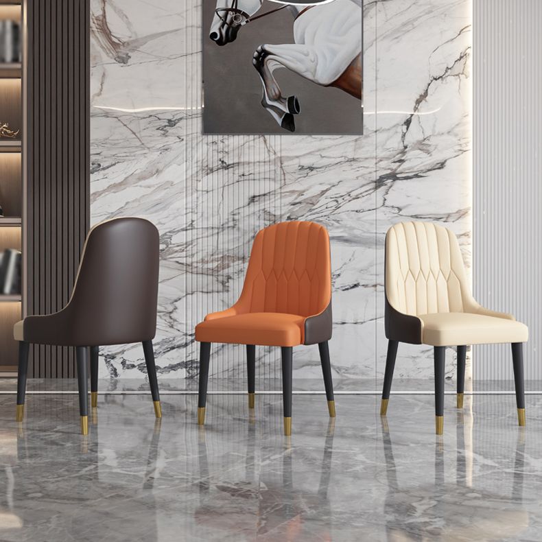 Nordic Glam Style Dining Chairs Metal Dining Arm Side Chair for Kitchen (Set of 2) Clearhalo ' kitchen&dining_furn' 'Dining Chairs' 'Dining Tables & Seating' 'dining_chair' 'furn' 'furn_dining_chair' 'Furniture' 'furniture_dining_chair' 'Kitchen & Dining Furniture' 'kitchen' 1200x1200_a6c87af0-d1cb-45ac-bed6-61a3a3df387d