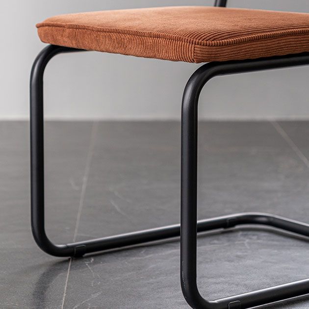 Contemporary Style Dining Chairs Armless Open Back Chairs with Metal Legs Clearhalo ' kitchen&dining_furn' 'Dining Chairs' 'Dining Tables & Seating' 'dining_chair' 'furn' 'furn_dining_chair' 'Furniture' 'furniture_dining_chair' 'Kitchen & Dining Furniture' 'kitchen' 1200x1200_a6c903b3-904b-40c9-9bd9-7a77830c367c