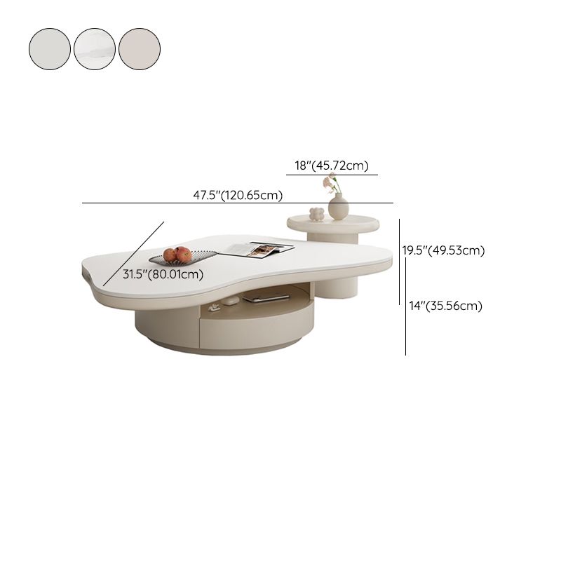 Slate Top Coffee Table Abstract Coffee Cocktail Table with Storage Drawers Clearhalo 'Coffee & Accent Tables' 'Coffee Tables' 'coffee_tables' 'furn' 'furn_coffee_tables' 'Furniture' 'Living Room Furniture' 1200x1200_a6cbab1a-dd8b-4738-bb52-ec1b530ace31
