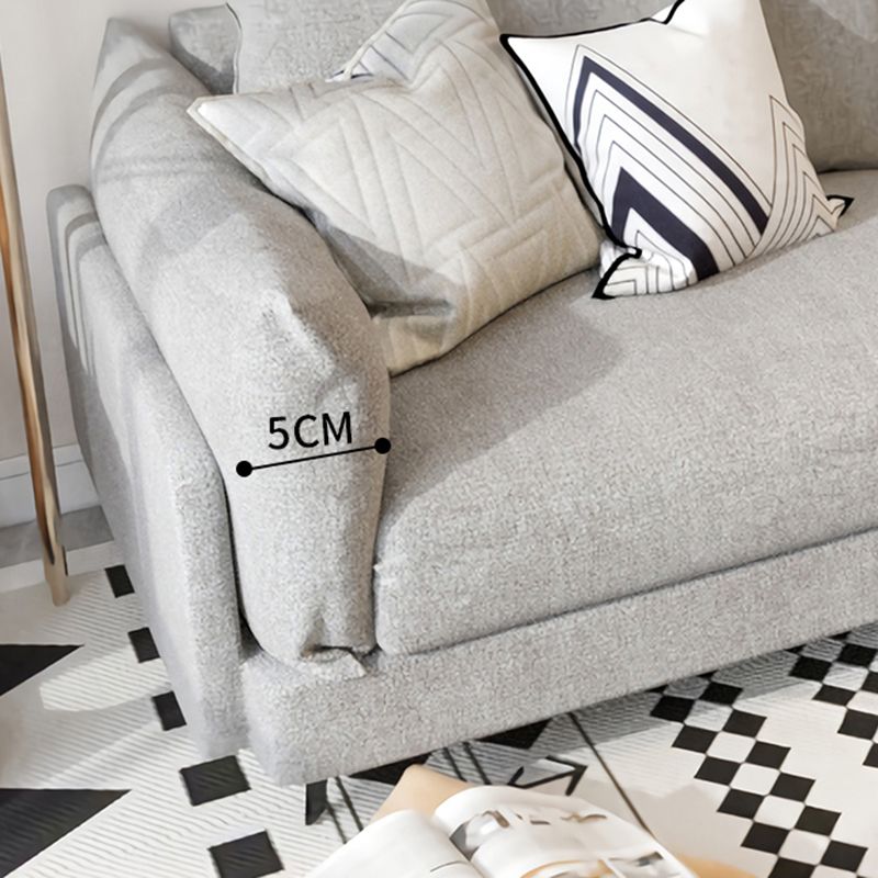 Cuscini contemporanei standard a braccio quadrato divano soggiorno