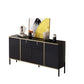 Glam Stone Sideboard Sala da pranzo Scaffali regolabili Sideboard