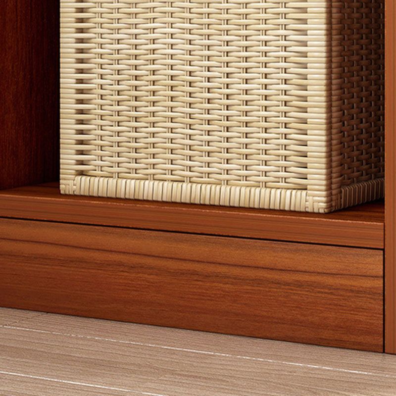 Bibliothèque à dos fermé contemporain Bibliothèque d'ingénierie en bois pour le bureau à domicile