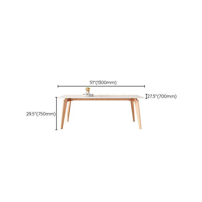 Sintered Stone Dining Table Wooden Base Dinner Table for Dining Room Clearhalo 'Dining Tables & Seating' 'Dining Tables' 'dining_table' 'furn' 'furn_dining_table' 'Furniture' 'Kitchen & Dining Furniture' 1200x1200_a6d0bfce-c310-43f5-bd62-8a8cb186f8ab