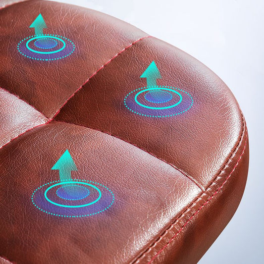 Contemporary Adjustable Bar and Counter Stool Low Back Leather Stool with Pedestal Base Clearhalo 'Bar Furniture' 'Bar Stools' 'bar_stools' 'furn' 'furn_bar_stools' 'Furniture' 'furniture_bar_stools' 'Kitchen & Dining Furniture' 1200x1200_a6d1177c-45a6-4bb5-9248-12f75c9c0b03