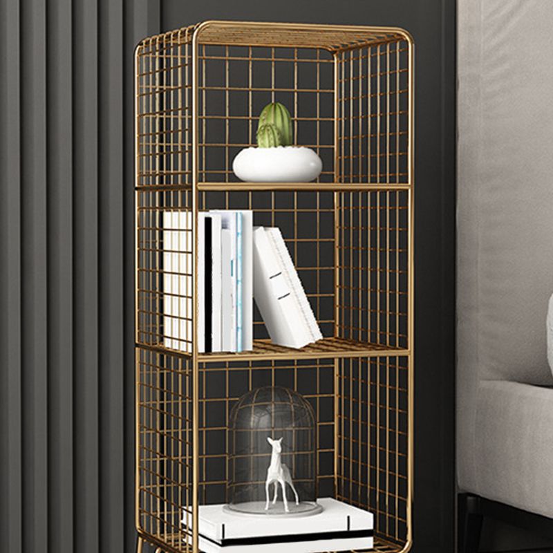 Table de nuit en métal moderne étagère de rangement ouverte comprenant une table de nuit en fer avec des jambes