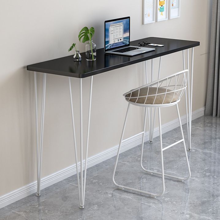 Tavolo da bar per top in legno per finitura lucidata tavolo da pub in metallo in metallo