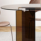 Oval Glass Dining Table Simplicity Double Pedestal Table for Dining Room Clearhalo 'Dining Tables & Seating' 'Dining Tables' 'dining_table' 'furn' 'furn_dining_table' 'Furniture' 'Kitchen & Dining Furniture' 1200x1200_a6d3b4a2-94bb-4a3f-872d-8d7b31929375