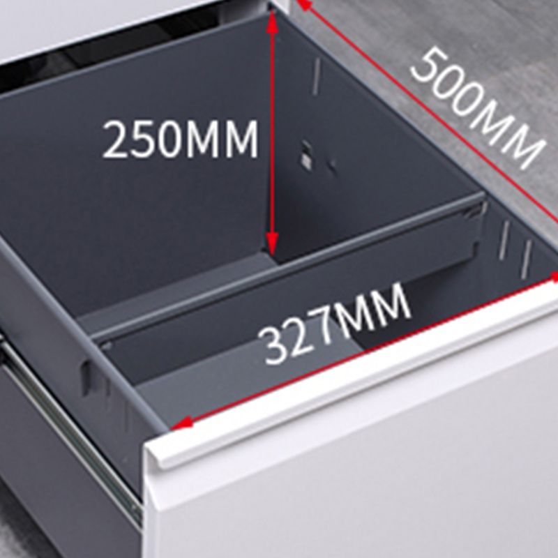 Armoires de fichiers contemporaines verrouillage de la clé en acier.