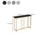 Mesa de acento de consola Glam rectángulo Table de consola de acabado antiguo en piedra