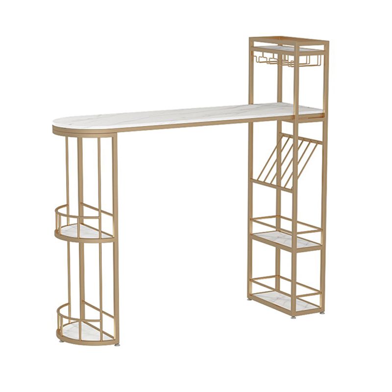 Juego de mesa de bar de forma irregular de lujo, juego de mesa de mostrador con tapa de piedra sinterizada de 1/2/3 piezas