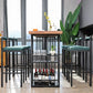 Modern Bar Table Set 1/7 Pieces Solid Wood Counter Table with Upholstered Stools Clearhalo 'Bar Furniture' 'furn' 'furn_home_bar_bar_sets' 'Furniture' 'Home Bars & Bar Sets' 'home_bar_bar_sets' 'Kitchen & Dining Furniture' 1200x1200_a6d67273-d1ac-4252-a62f-75b835abb0e3