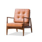 Tufted Cushions Chair Faux Leather Square Arm Chair with Brone 4 Legs Clearhalo 'Accent Chairs' 'accent_chairs' 'Chairs & Seating' 'furn' 'furn_accent_chairs' 'Furniture' 'Living Room Furniture' 1200x1200_a6d7282b-716e-4b1f-aa6a-99e8ea4fa0a5