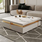 Slate Coffee or End Table with 4 Storage Drawers Contemporary Clearhalo 'Coffee & Accent Tables' 'Coffee Tables' 'coffee_tables' 'furn' 'furn_coffee_tables' 'Furniture' 'Living Room Furniture' 1200x1200_a6d76866-7e65-447c-8cd6-c435e77f01d1