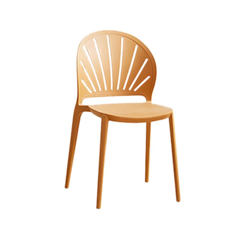 Küche zeitgenössischer Essstuhl Plastikstapel -Seitenstuhl