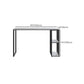 Industrial Marble Metal Pub/Bar Table With 18" Wide Elm Top Counter Wine Table