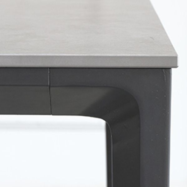 Industrial Style Home Sintered Stone Dining Table Metallic Base Rectangle Table Clearhalo ' dining_table' 'Dining Tables & Seating' 'Dining Tables' 'furn' 'furn_dining_table' 'Furniture' 'furniture_dining_table' 'Kitchen & Dining Furniture' 'kitchen&dining_furn' 'kitchen' 'kitchen_dining_table' 1200x1200_a6d9b6b9-b863-4838-9d5b-3e289a955ba5