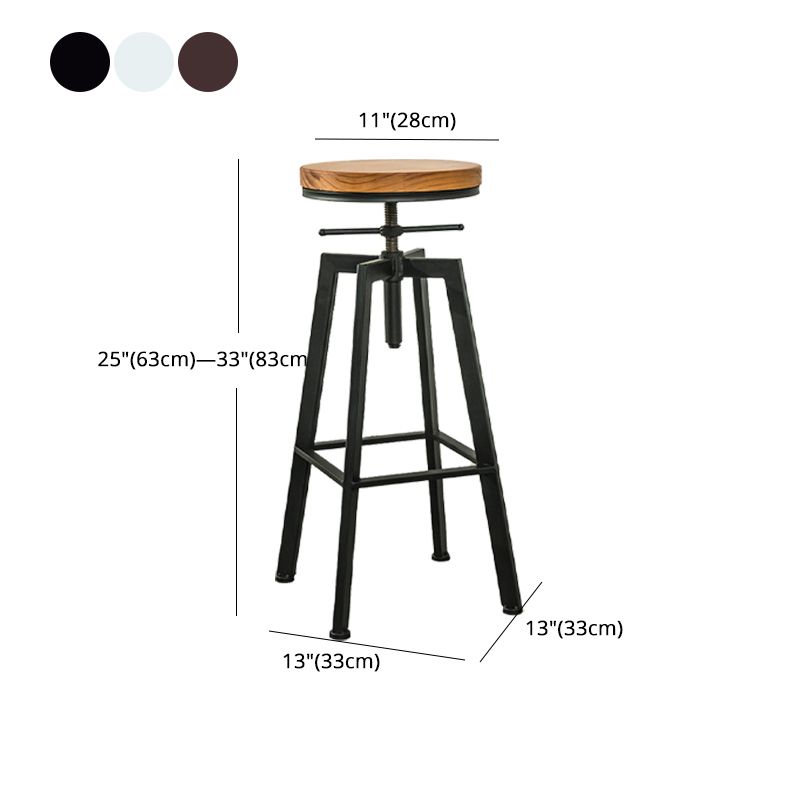 Industrial Iron Bar Stools with Footrest Adjustable Height Rotation Barstool Clearhalo 'Bar Furniture' 'Bar Stools' 'bar_stools' 'furn' 'furn_bar_stools' 'furniture_bar_stools' 'Kitchen & Dining Furniture' 'kitchen&dining_furn' 'kitchen' 'kitchen_furn' Furniture' 1200x1200_a6d9cff8-57cc-4112-9aab-47cca172a4b7