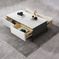 4 Legs Cocktail Table Rectangle Stone Single Coffee Table with Drawer Clearhalo 'Coffee & Accent Tables' 'Coffee Tables' 'coffee_tables' 'furn' 'furn_coffee_tables' 'Furniture' 'Living Room Furniture' 1200x1200_a6da1a83-2b1f-4291-acd6-80db3a6fb94d