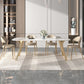 Nordic Glam Sintered Stone Dining Table Set 1/4/5/7 Pieces Dining Set for Home Clearhalo 'Dining Room Sets' 'Dining Tables & Seating' 'dining_room_set' 'furn' 'furn_dining_room_set' 'Furniture' 'furniture_dining_room_set' 'Kitchen & Dining Furniture' 1200x1200_a6daecba-33e1-4c35-b0b6-3c05046bb783