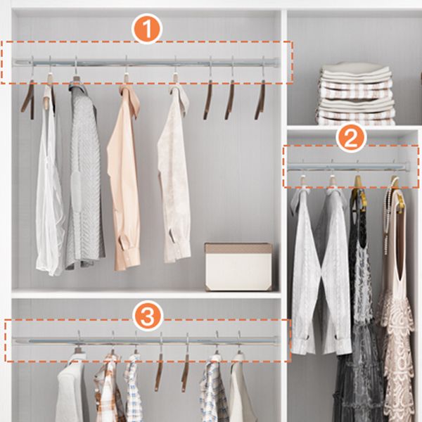 Hedendaagse stijl Garderobe Armoire wit ontworpen houten garderobe met lade