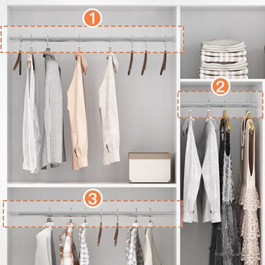 Hedendaagse stijl Garderobe Armoire wit ontworpen houten garderobe met lade