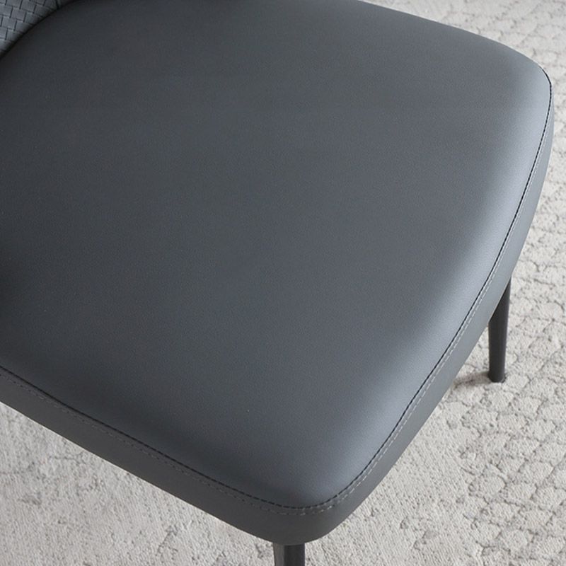 Sedia a braccio contemporanea sedia sala da pranzo in metallo solido per interno