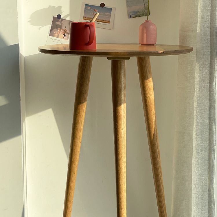 Indoor Modern Bar Dining Table Round Shape Solid Wood Bar Table Clearhalo 'Bar Furniture' 'Bar Tables' 'bar_tables' 'furn' 'furn_bar_tables' 'Furniture' 'Kitchen & Dining Furniture' 1200x1200_a6dcc0c5-483a-4bc2-9701-15e70d41b040