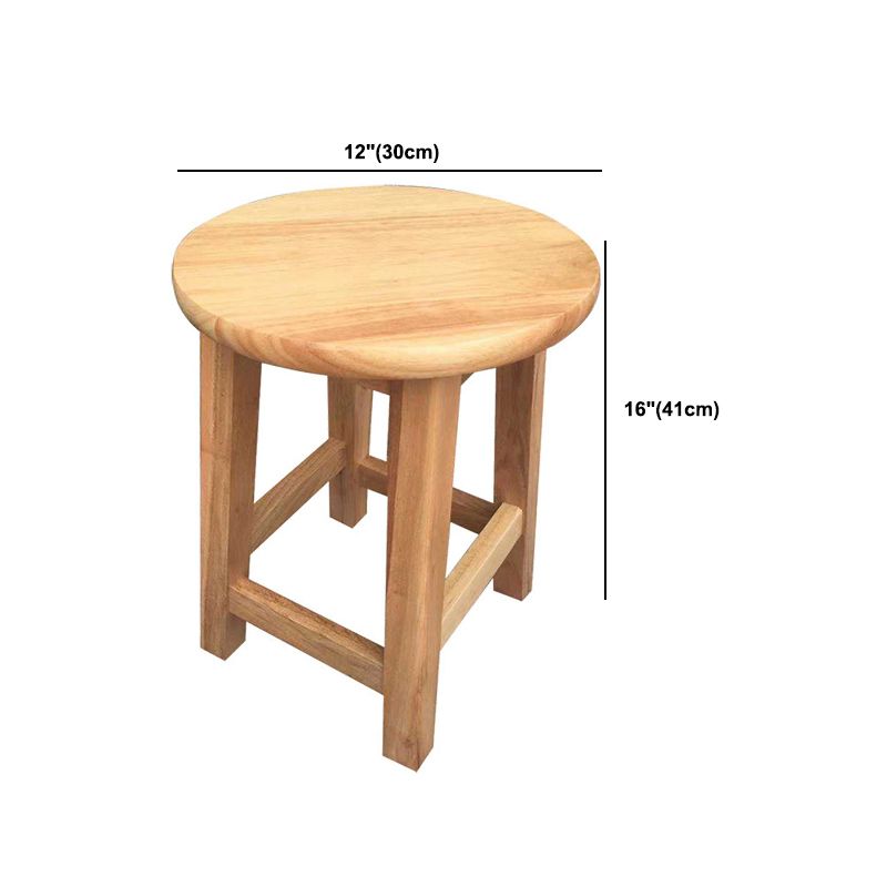 Contemporary Wood Stool Round Stool in Matte Finish for Indoor Clearhalo 'Bar Furniture' 'Bar Stools' 'bar_stools' 'furn' 'furn_bar_stools' 'Furniture' 'Kitchen & Dining Furniture' 1200x1200_a6de5ace-3b3c-4de1-85bc-71cbb482b87f