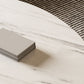 Glam Metal Abstract Base Cocktail Table Slate Top Coffee Table