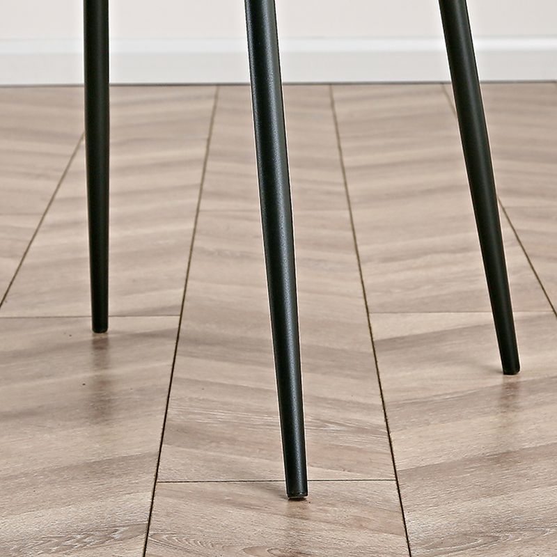 Nordic Solid Back Side Chair Plastic Indoor Arm Chair with Metal Base for Restaurant Clearhalo 'Dining Chairs' 'Dining Tables & Seating' 'dining_chair' 'furn' 'furn_dining_chair' 'Furniture' 'Kitchen & Dining Furniture' 1200x1200_a6e28253-752b-4548-9176-48624ac269ef