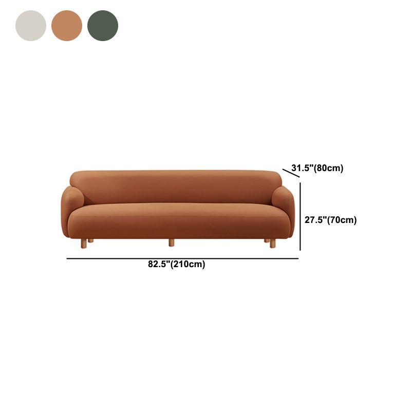 Sofá estándar contemporáneo de cuero sintético resistente a las manchas para sala de estar