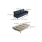 31" Wide Glam Futon Sofa Bed Cushion Back Folding Futon Sleeper Sofa