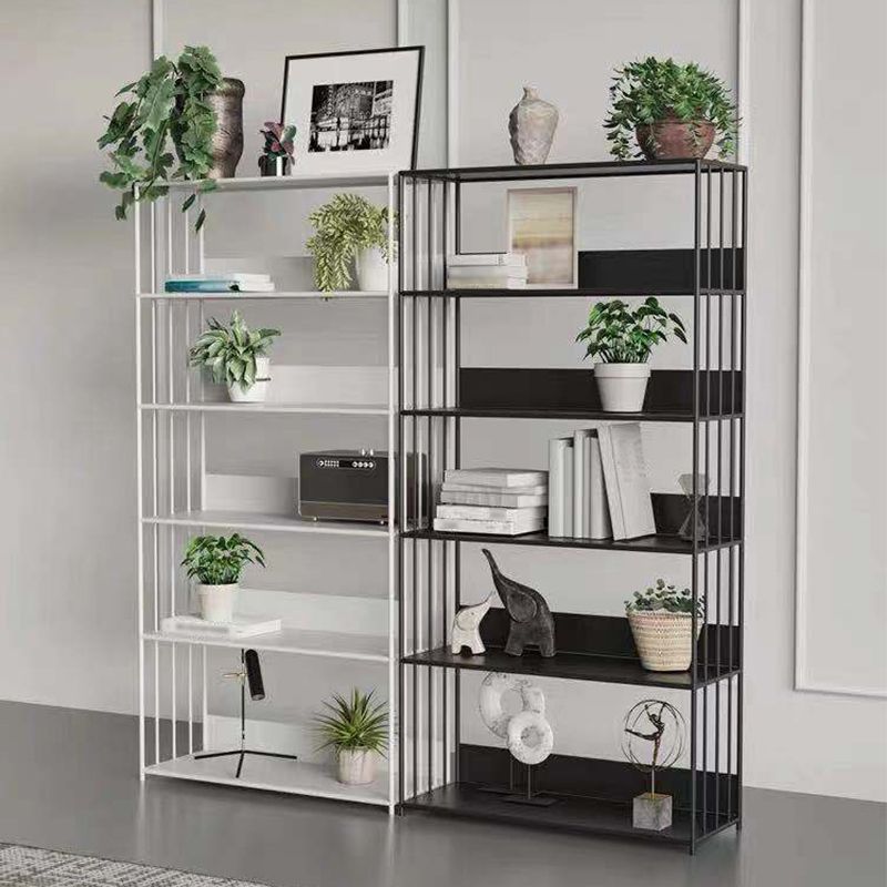 Open Metal Bookcase Modern Style Rectangular Shelve for Study Room Clearhalo 'Bookcases' 'furn' 'furn_bookcases' 'Furniture' 'furniture_bookcases' 'kitchen' 'kitchen_bookcases' 'Living Room Furniture' 'Office Furniture' 1200x1200_a6e458a2-628a-4a11-9271-36fe581effe1