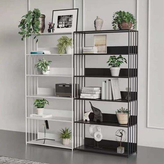 Open Metal Bookcase Modern Style Rectangular Shelve for Study Room Clearhalo 'Bookcases' 'furn' 'furn_bookcases' 'Furniture' 'furniture_bookcases' 'kitchen' 'kitchen_bookcases' 'Living Room Furniture' 'Office Furniture' 1200x1200_a6e458a2-628a-4a11-9271-36fe581effe1