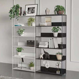 Open Metal Bookcase Modern Style Rectangular Shelve for Study Room Clearhalo 'Bookcases' 'furn' 'furn_bookcases' 'Furniture' 'furniture_bookcases' 'kitchen' 'kitchen_bookcases' 'Living Room Furniture' 'Office Furniture' 1200x1200_a6e458a2-628a-4a11-9271-36fe581effe1