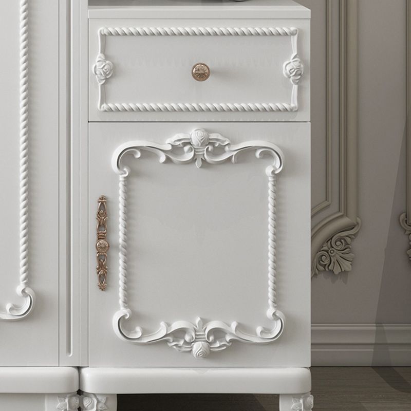 Bedroom Hinged Door Storage Cabinet Manufactured Wood French Country Cabinet with Drawers Clearhalo 'Armoires & Wardrobes' 'armoires_wardrobes' 'Bedroom Furniture' 'furn' 'furn_armoires_wardrobes' 'Furniture' 1200x1200_a6e601da-06bc-4836-972a-994a57ec82bd